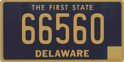 DE license plate 66560