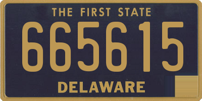 DE license plate 665615