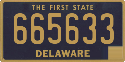 DE license plate 665633
