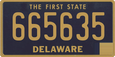 DE license plate 665635
