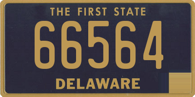 DE license plate 66564