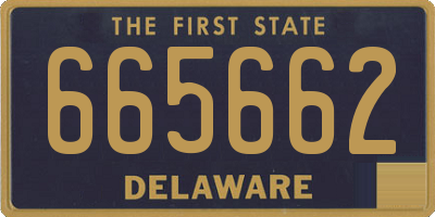DE license plate 665662