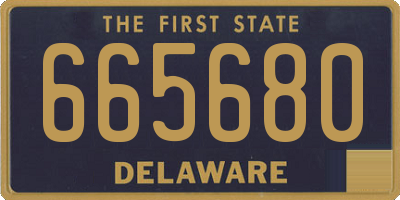 DE license plate 665680