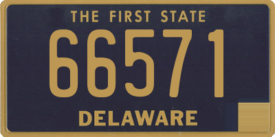 DE license plate 66571