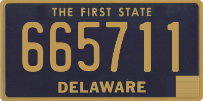 DE license plate 665711