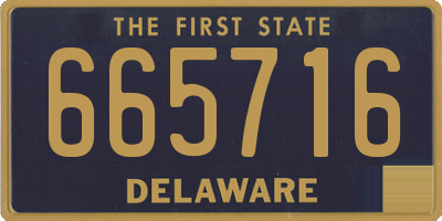 DE license plate 665716