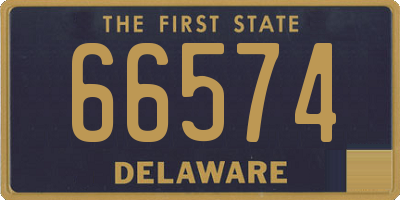 DE license plate 66574