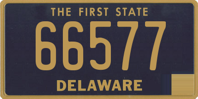 DE license plate 66577