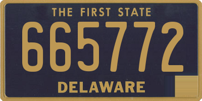 DE license plate 665772