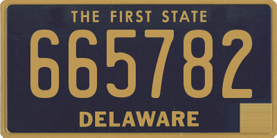 DE license plate 665782