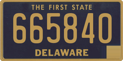 DE license plate 665840