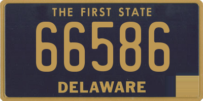DE license plate 66586