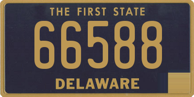DE license plate 66588