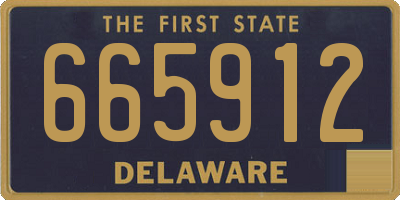 DE license plate 665912
