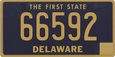 DE license plate 66592