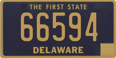 DE license plate 66594
