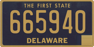 DE license plate 665940