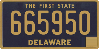 DE license plate 665950