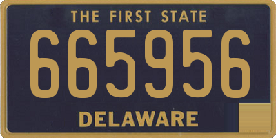 DE license plate 665956