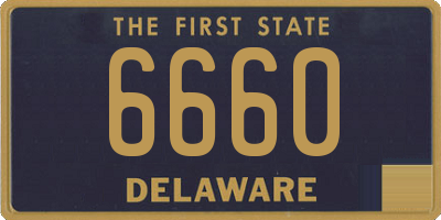 DE license plate 6660