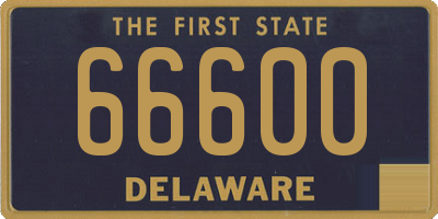 DE license plate 66600