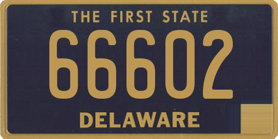 DE license plate 66602