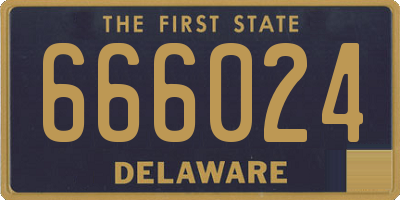 DE license plate 666024