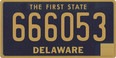 DE license plate 666053