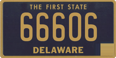 DE license plate 66606