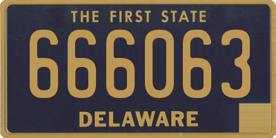 DE license plate 666063