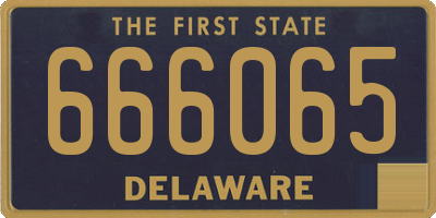DE license plate 666065