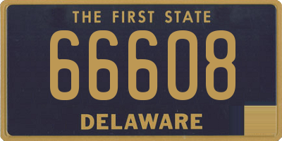 DE license plate 66608