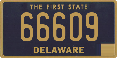 DE license plate 66609