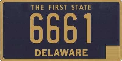 DE license plate 6661