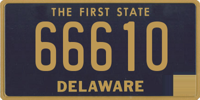 DE license plate 66610