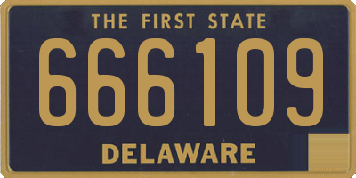 DE license plate 666109