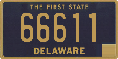 DE license plate 66611