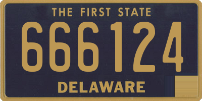 DE license plate 666124