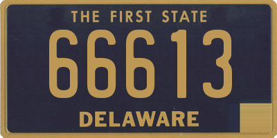 DE license plate 66613