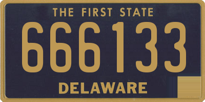 DE license plate 666133