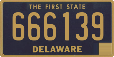DE license plate 666139