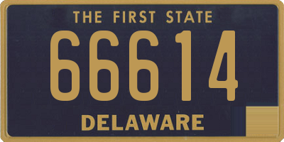 DE license plate 66614