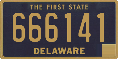 DE license plate 666141