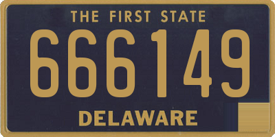 DE license plate 666149