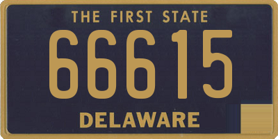 DE license plate 66615