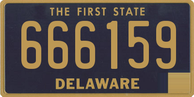DE license plate 666159