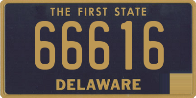 DE license plate 66616