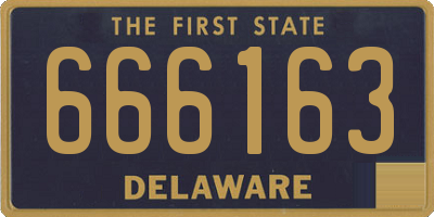 DE license plate 666163