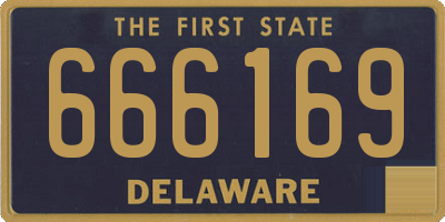 DE license plate 666169