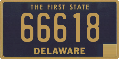 DE license plate 66618